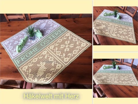 Häkeln / Mitteldecke "Hasi"