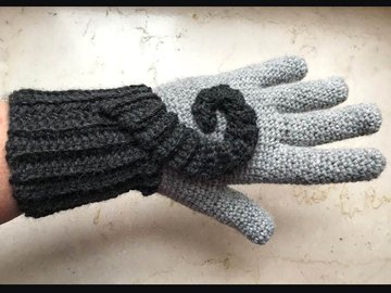 gehäkelte Handschuhe SPIRALE