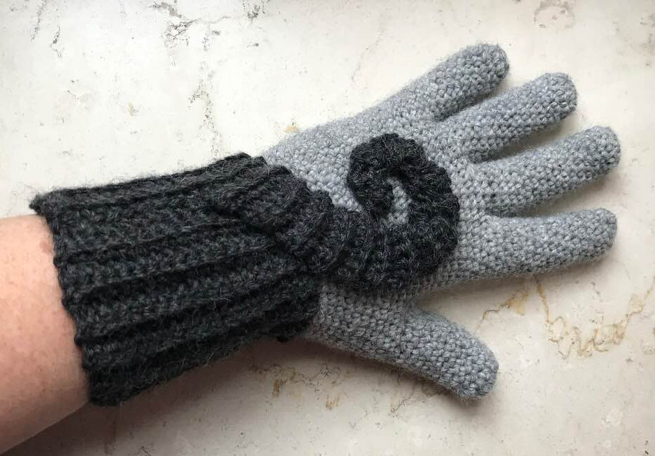 gehäkelte Handschuhe SPIRALE - Bild 7
