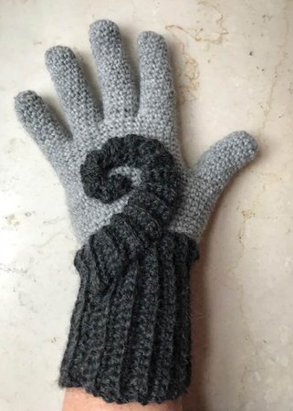 gehäkelte Handschuhe SPIRALE