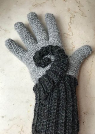 gehäkelte Handschuhe SPIRALE