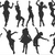 Tanz Dancing 2.0 Silhouette Stickdatei