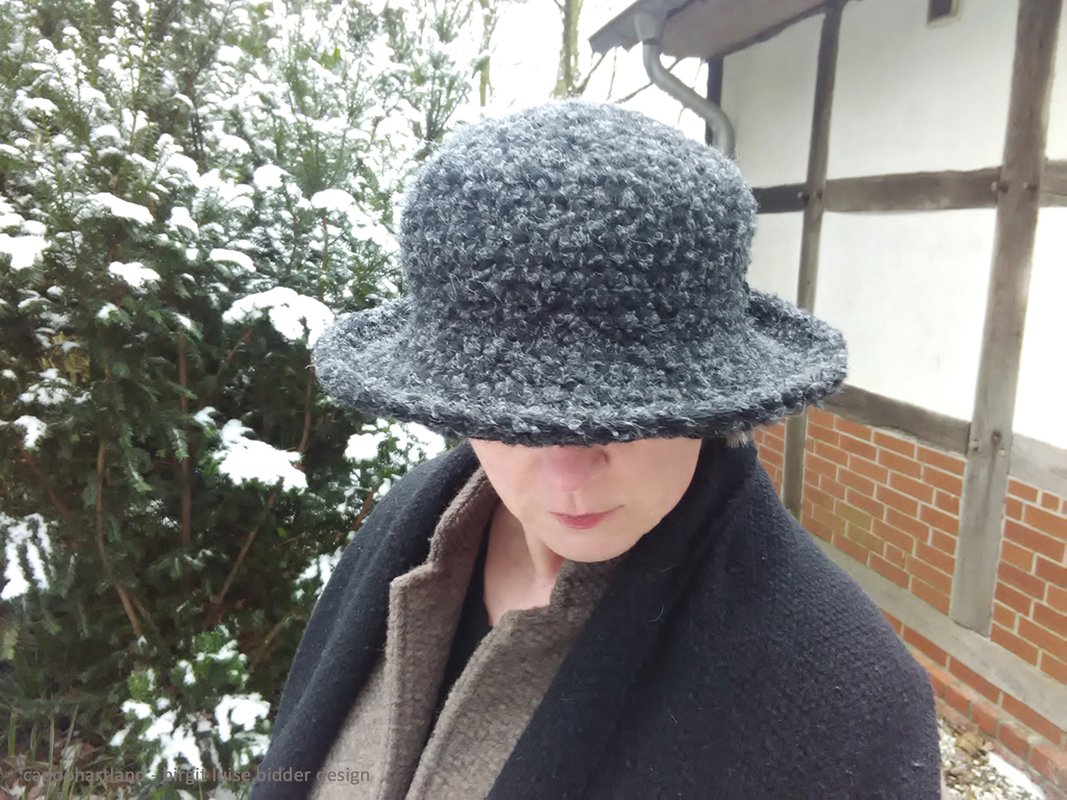 Hut häkeln - Luises Winterhut Gr.M/L - 56-58 cm Umfang, Damenhut