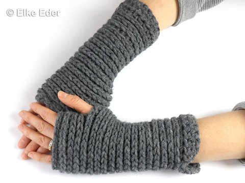 Handstulpen / Pulswärmer "Fabienne" - Häkelanleitung