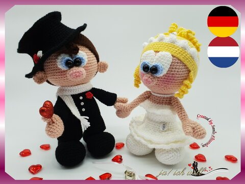 Häkelanleitung "Trau dich", Brautpaar