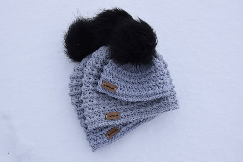 - RENÉ - Bommelmütze in 3 Tragevarianten häkeln, ab 36-60 cm Kopfumfang, unisex, mit Größentabelle, Beanie oder Mütze