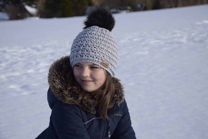 - RENÉ - Bommelmütze in 3 Tragevarianten häkeln, ab 36-60 cm Kopfumfang, unisex, mit Größentabelle, Beanie oder Mütze