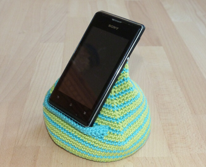 Häkelanleitung für einen Handy-Sitzsack