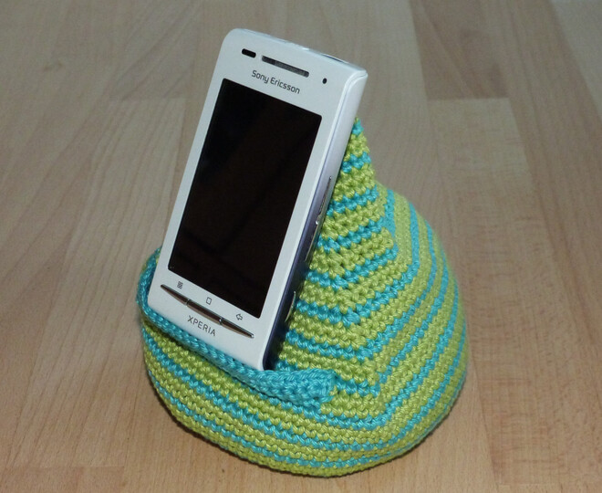 Häkelanleitung für einen Handy-Sitzsack