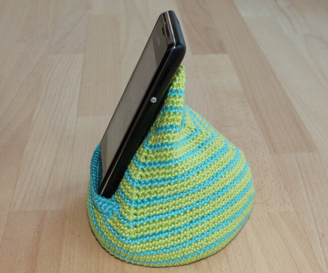 Häkelanleitung für einen Handy-Sitzsack