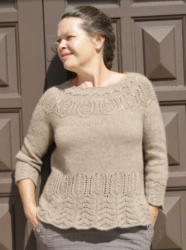 Strickanleitung Pullover mit Rundpasse „Relaxis“