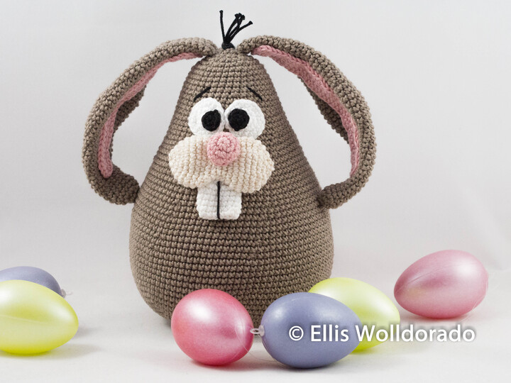 Kugel-Hase Henry, Deko oder Türstopper, Häkelanleitung