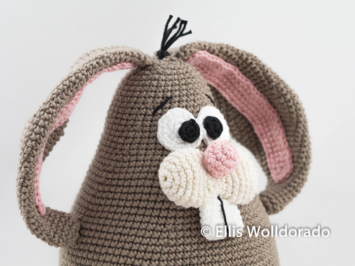 Kugel-Hase Henry, Deko oder Türstopper, Häkelanleitung