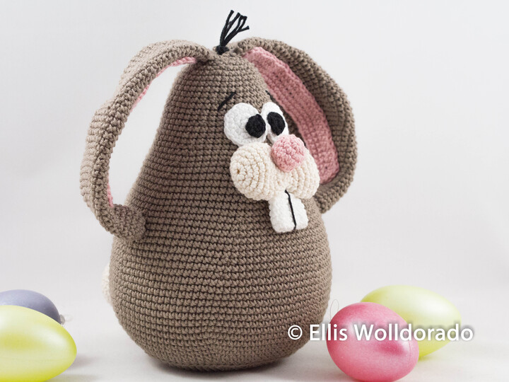 Kugel-Hase Henry, Deko oder Türstopper, Häkelanleitung