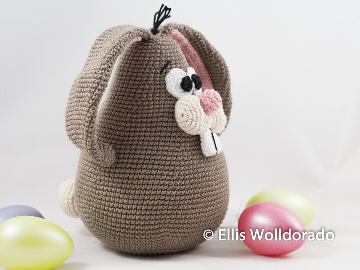 Kugel-Hase Henry, Deko oder Türstopper, Häkelanleitung