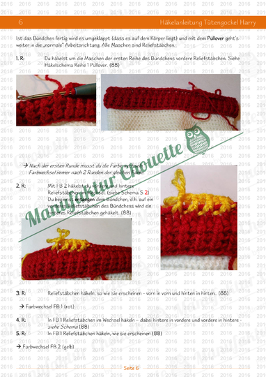 Tütengockel Harry - Häkelanleitung