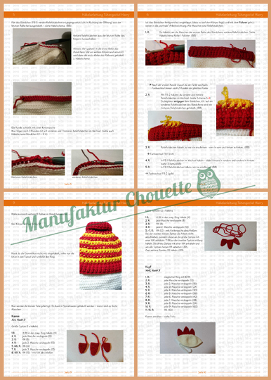 Tütengockel Harry - Häkelanleitung