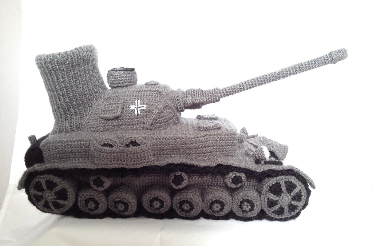 Panzerhausschuhe Häkelanleitung - Bild 2