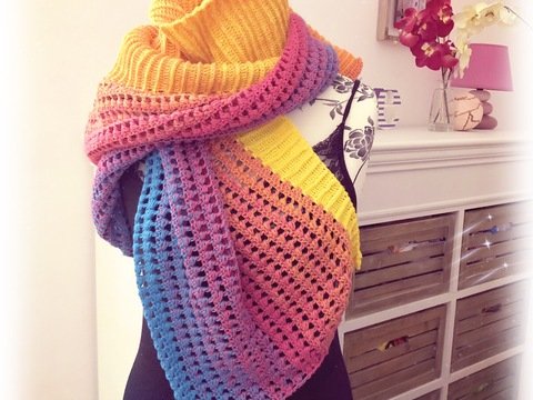 Häkelanleitung Tuch "Excalibur"