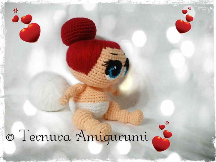 Crochet pattern doll baby pdf english- detsch- dutch