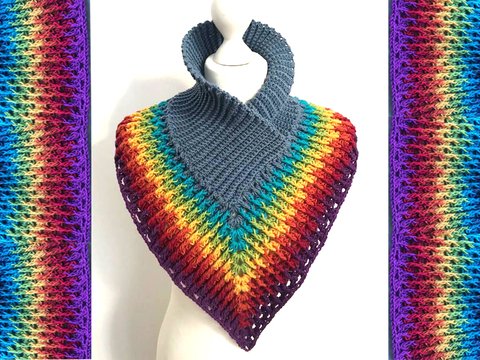 wundervoller  Kragen Regenbogen