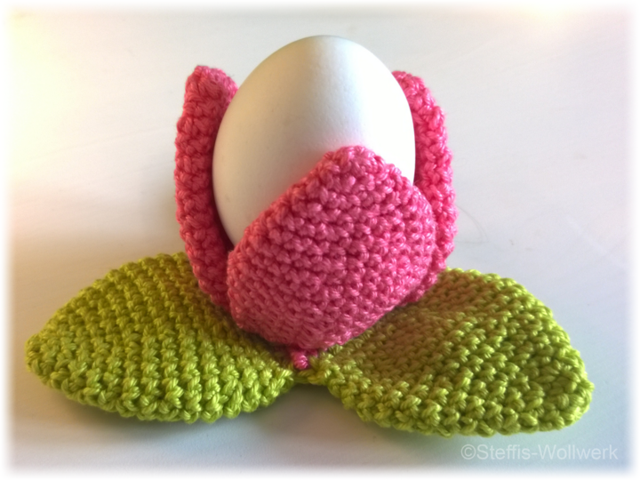 Häkelanleitung Eierbecher "Tulpe"