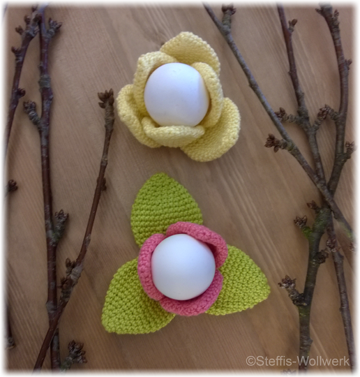 Häkelanleitung Eierbecher "Tulpe"