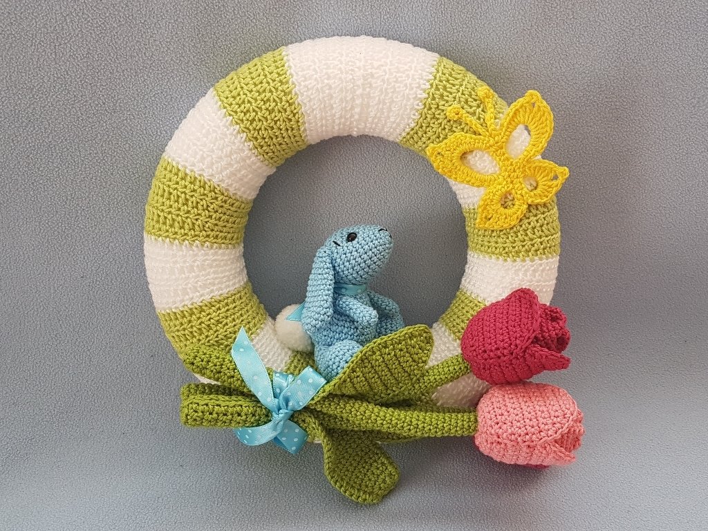 Häkelanleitung Frühlings-/ Osterkranz