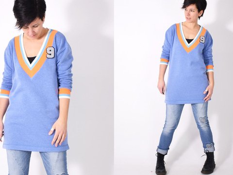 eBOOK # 123 V-NECK.pulli • Gr. XS-XXXL