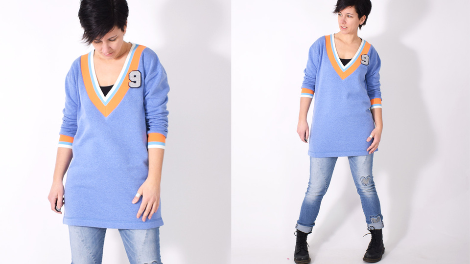 eBOOK # 123 V-NECK.pulli • Gr. XS-XXXL