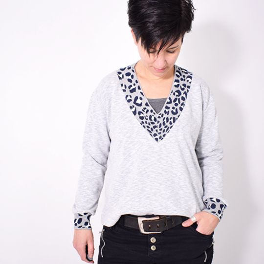 eBOOK # 123 V-NECK.pulli • Gr. XS-XXXL