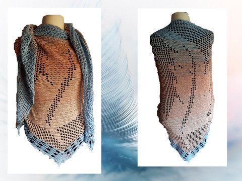 Motivtuch Federleicht Häkelanleitung