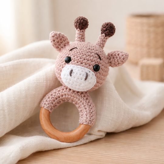 SPARPAKET Häkelanleitung Giraffen Rassel und Giraffe Gabriella