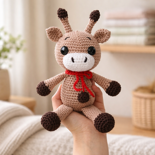 SPARPAKET Häkelanleitung Giraffen Rassel und Giraffe Gabriella