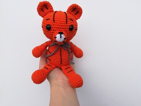 Häkelanleitung Tiger Toni, Amigurumi, Tiger häkeln