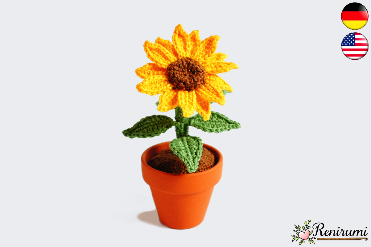Crochet pattern Sunflower