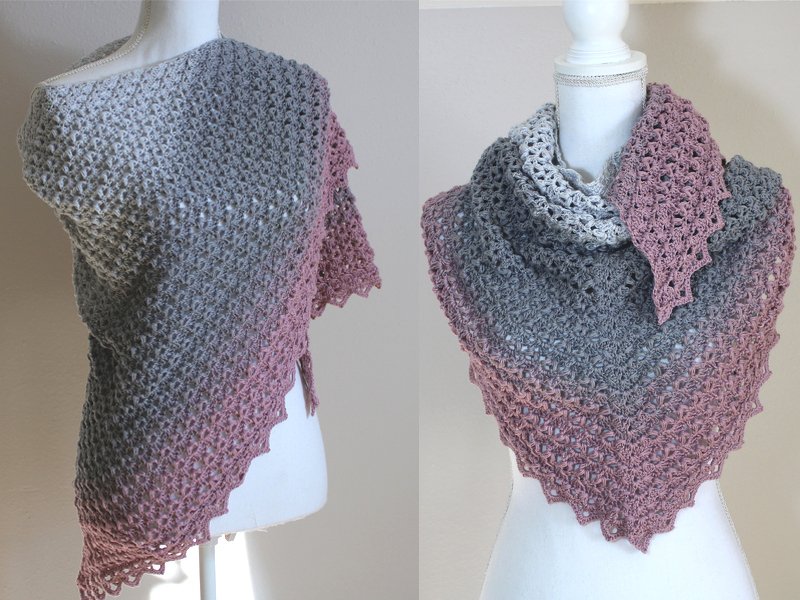 Häkelanleitung Dreieckstuch Endlos