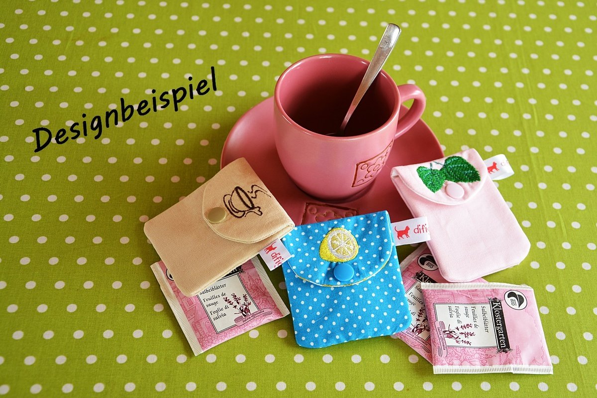 ITH Stickdatei Teezeit für^den 13x18 Rahmen - Bild 3