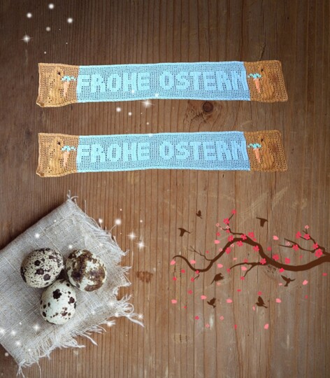 Tischläufer/Tischband "FROHE OSTERN"