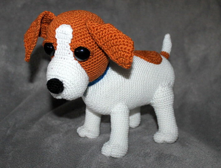 Dog crochet pattern Jack Russell – amigurumi Sina (English & German)