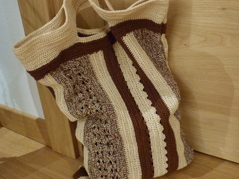 Tasche braun - beige