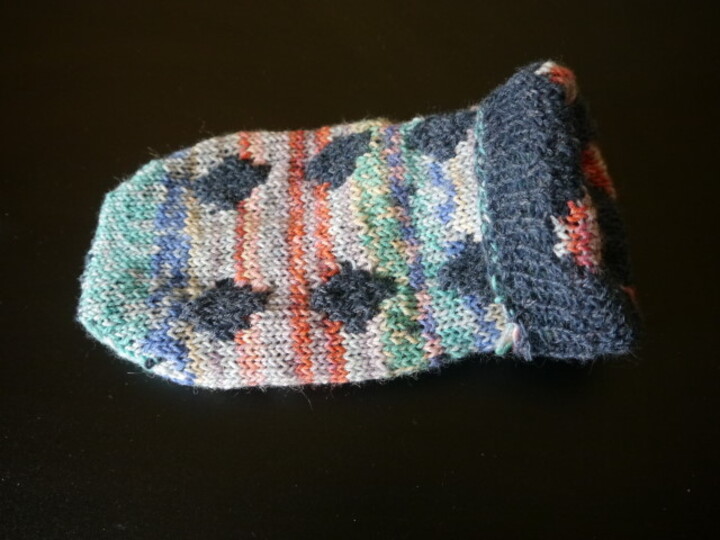 Anleitung für gestrickte Haussocken in Doubleface-Technik