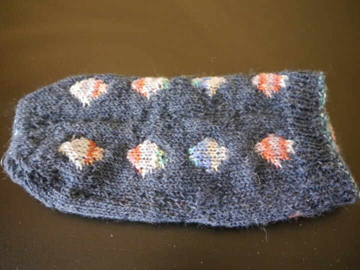 Anleitung für gestrickte Haussocken in Doubleface-Technik