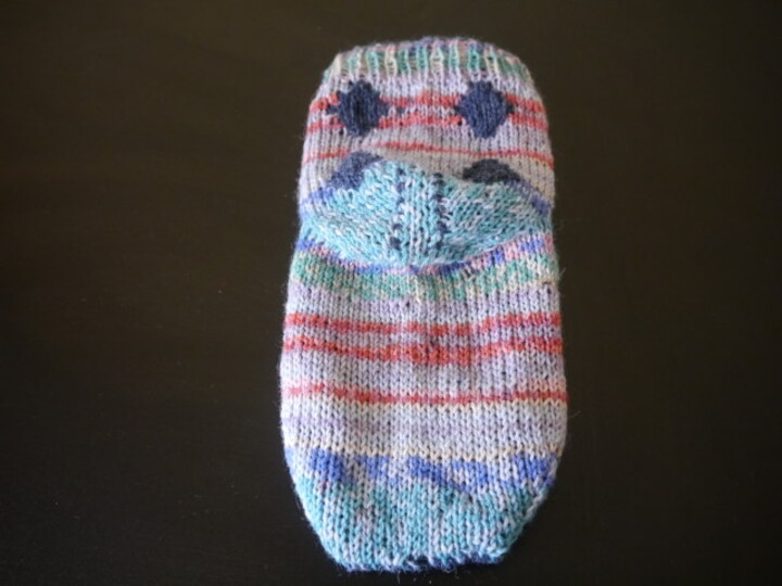 Anleitung für gestrickte Haussocken in Doubleface-Technik