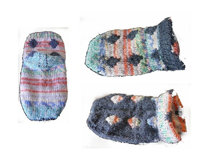 Anleitung für gestrickte Haussocken in Doubleface-Technik