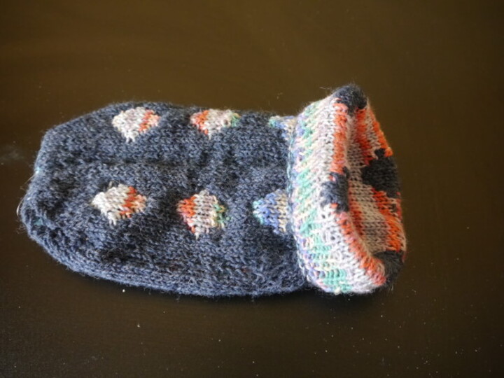 Anleitung für gestrickte Haussocken in Doubleface-Technik