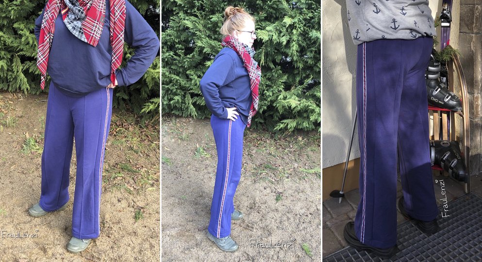 Damen Jazzpants/Jogginghose "Habiba-01" in Größe 32-48 als E-Book zum selber nähen - inkl. Schnittmuster + Nähanleitung.