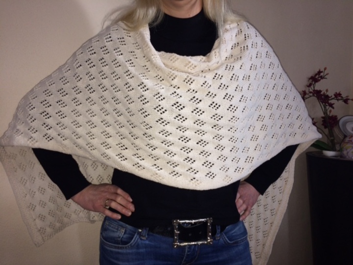 Sommerponcho - einfach zu stricken