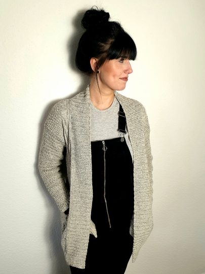 143 Strickanleitung Cardigan Strickjacke 1