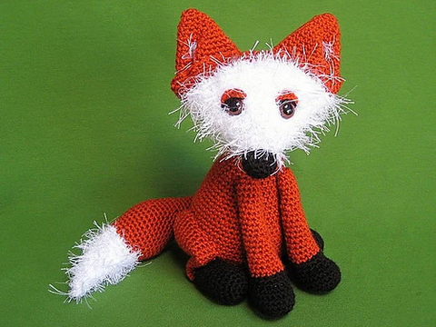 Amigurumi Sitzende Fuchs Häkelanleitung Kuscheltiere Häkeln